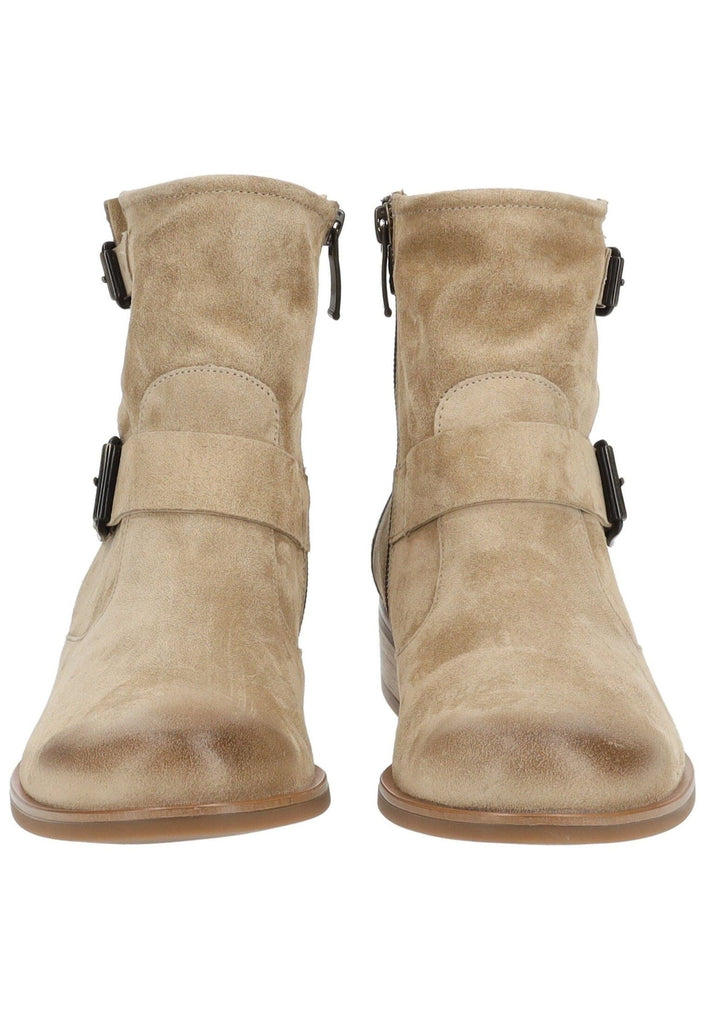 Paul Green Stiefelette Veloursleder Grau/Braun