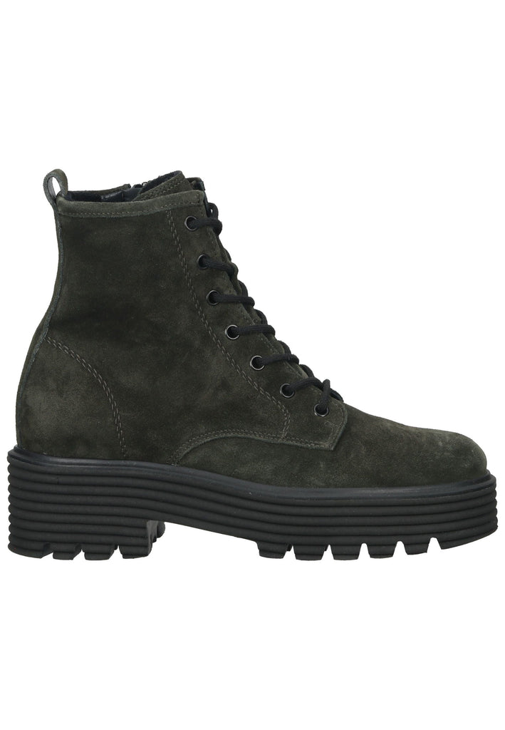 Paul Green Stiefelette Veloursleder Grün