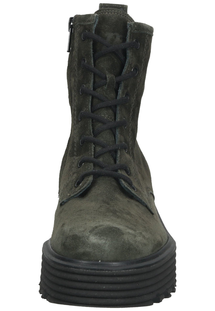 Paul Green Stiefelette Veloursleder Grün