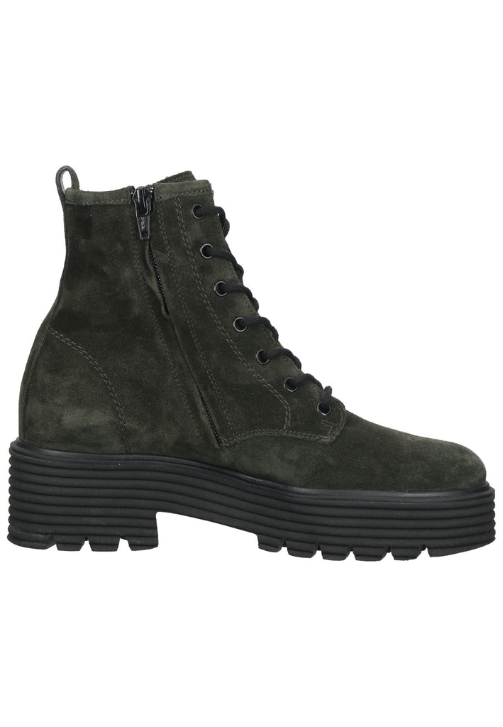 Paul Green Stiefelette Veloursleder Grün