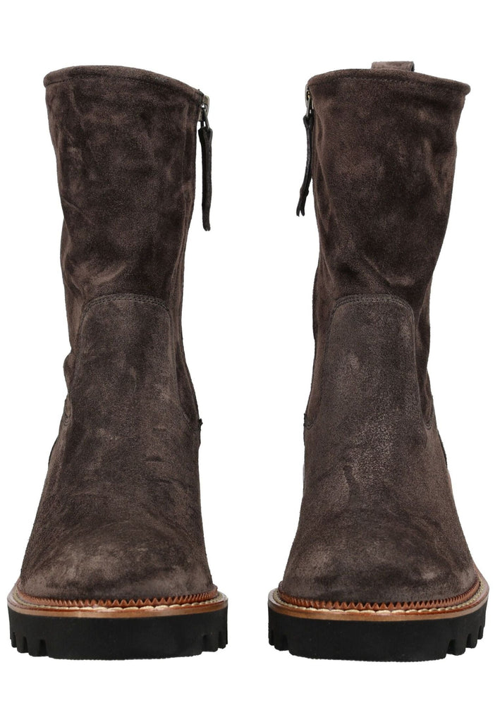 Paul Green Stiefelette Veloursleder Mocca