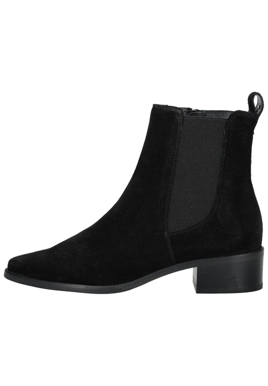 Paul Green Stiefelette Veloursleder Schwarz