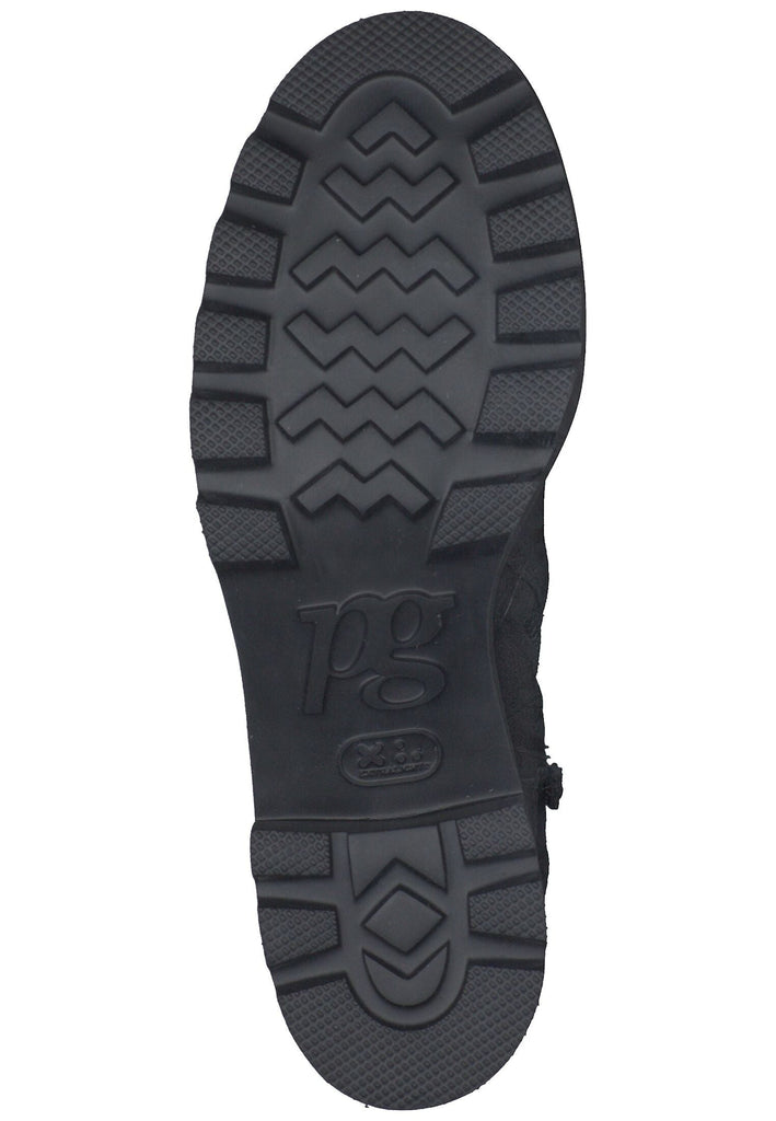 Paul Green Stiefelette Veloursleder Schwarz