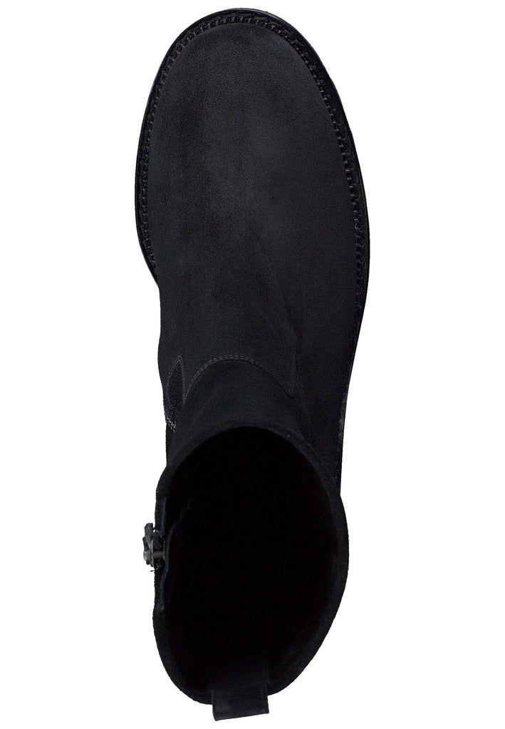 Paul Green Stiefelette Veloursleder Schwarz