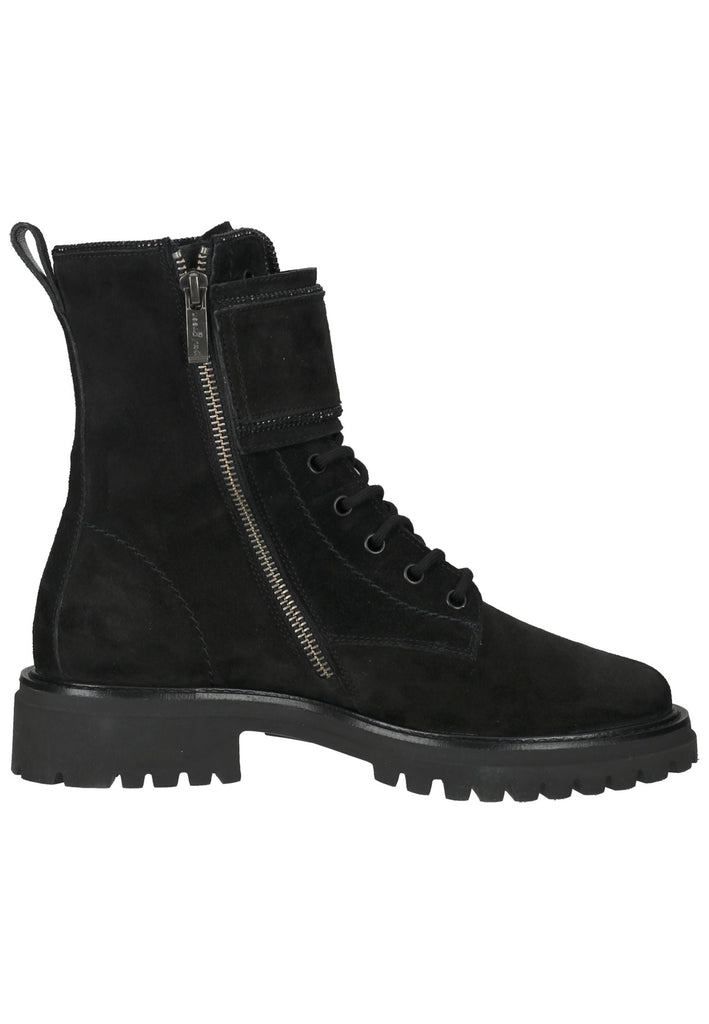 Paul Green Stiefelette Veloursleder Schwarz