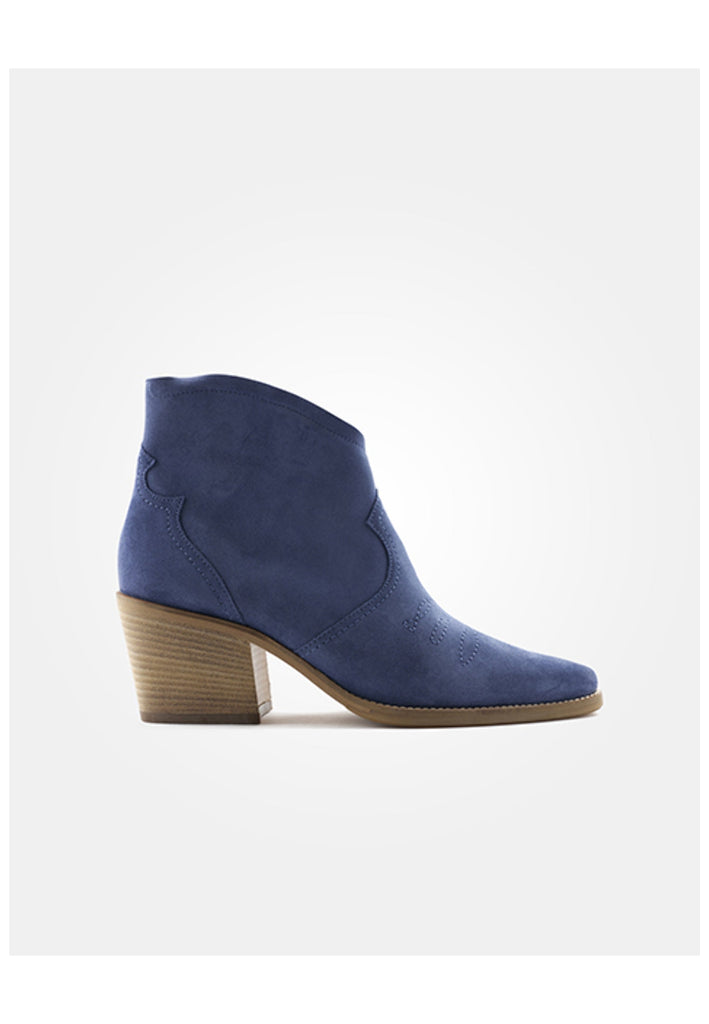 Paul Green Stiefelette Veloursleder See