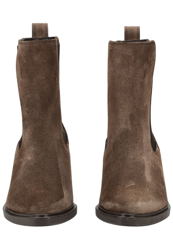 Paul Green Stiefelette Veloursleder/Textil Braun