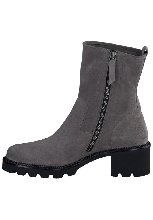 Paul Green Stiefelette Veloursleder Titan