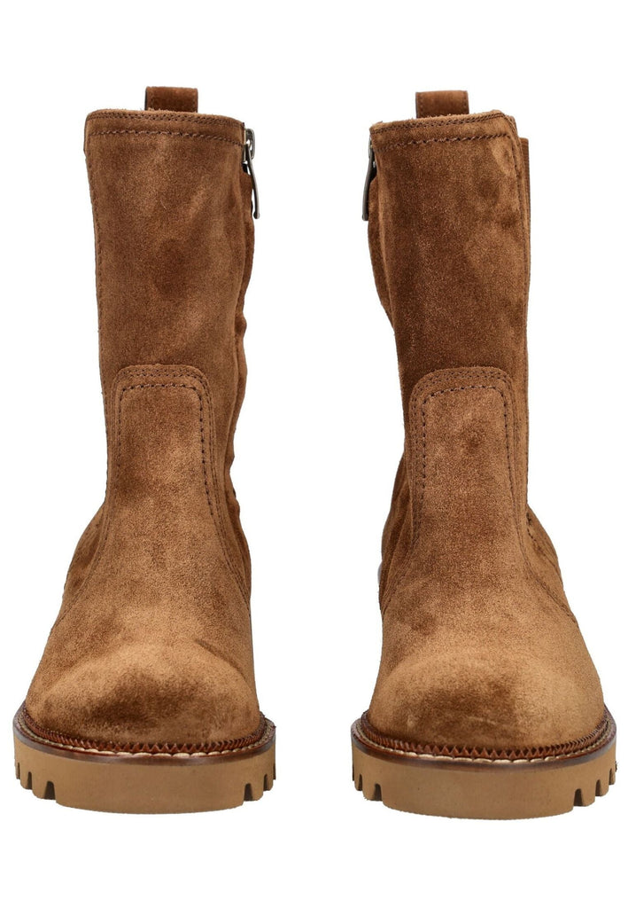 Paul Green Stiefelette Veloursleder toffee