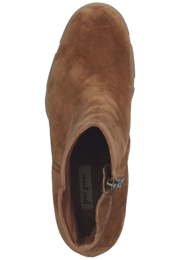 Paul Green Stiefelette Veloursleder Toffee