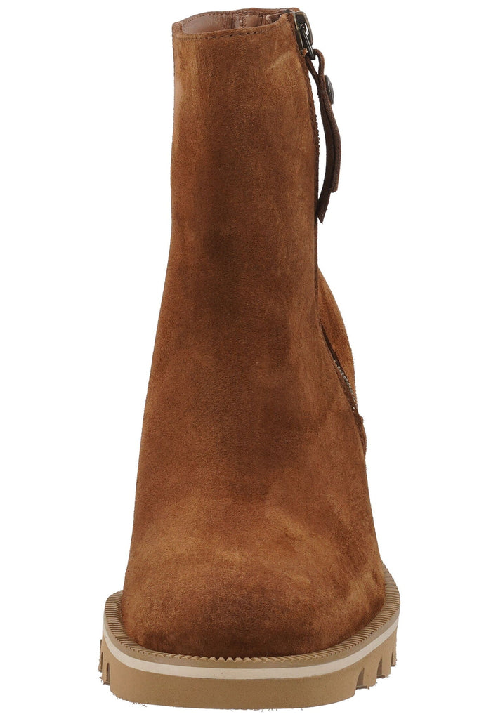 Paul Green Stiefelette Veloursleder Toffee