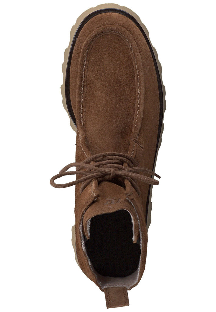 Paul Green Stiefelette Veloursleder Toffee