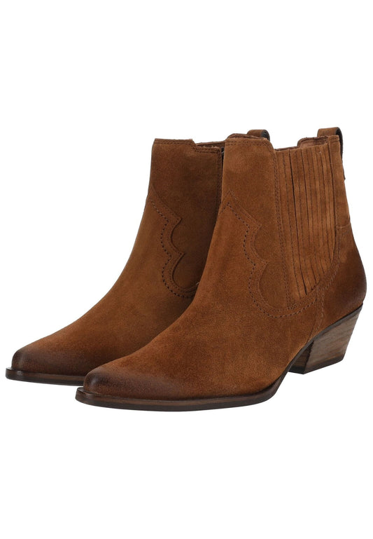 Paul Green Stiefelette Veloursleder Toffee