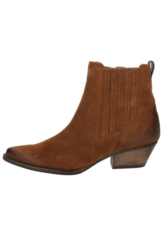Paul Green Stiefelette Veloursleder Toffee