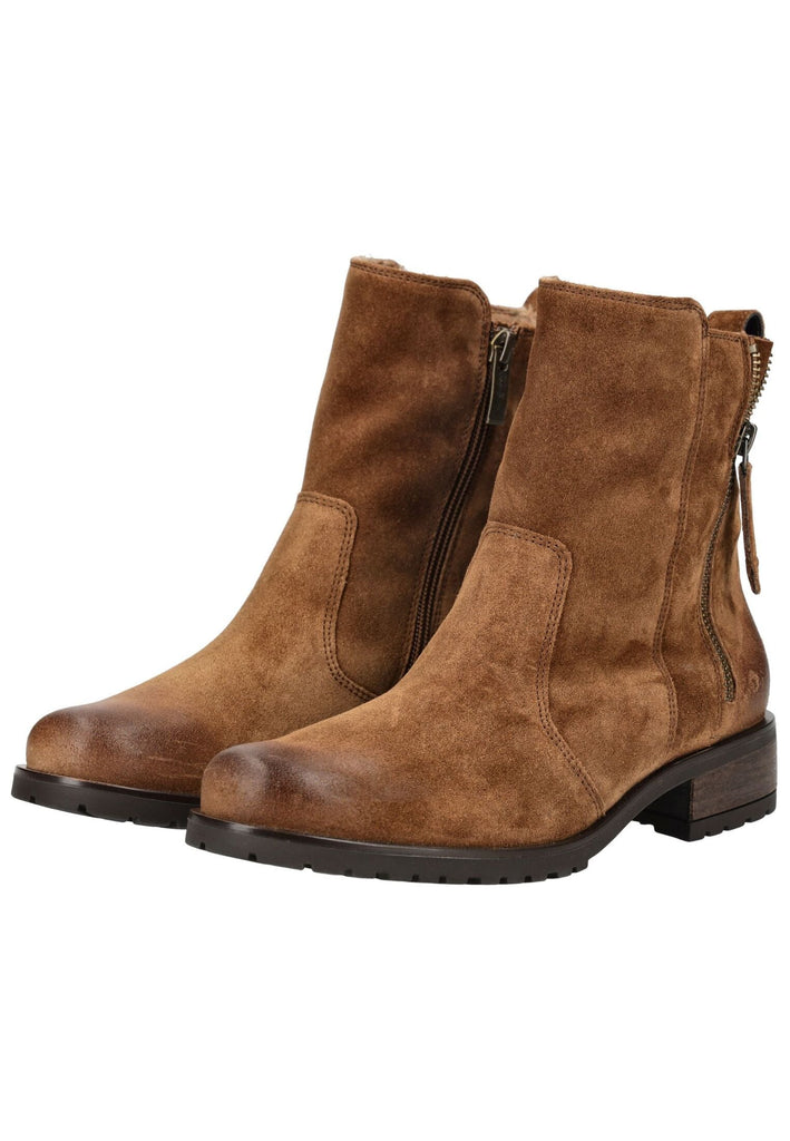 Paul Green Stiefelette Veloursleder toffee Warmfutter