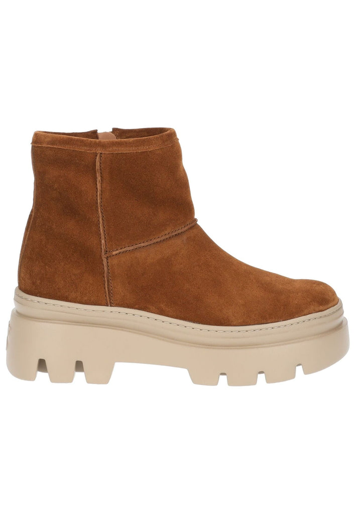 Paul Green Stiefelette Veloursleder Toffee Warmfutter