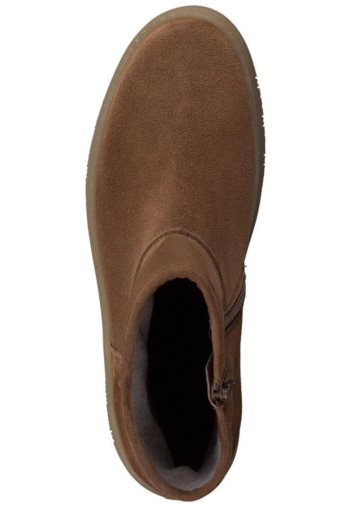 Paul Green Stiefelette Veloursleder Toffee Warmfutter