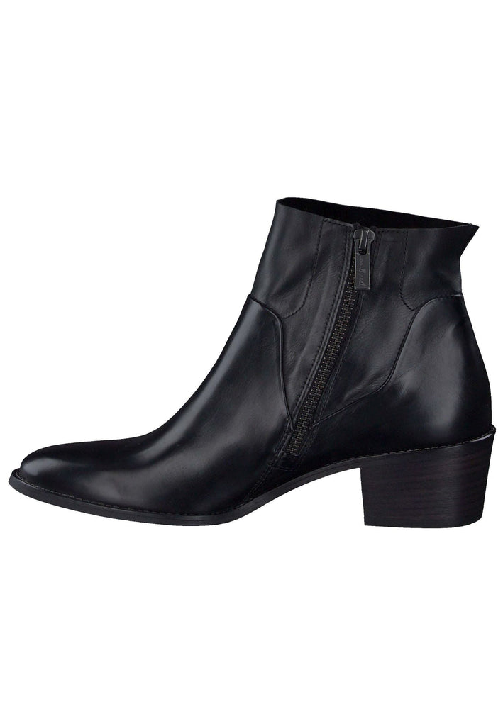 Stiefeletten Paul Green Stiefelette Glattleder Schwarz