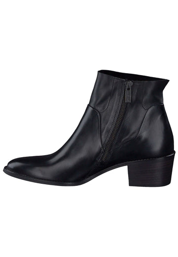 Stiefeletten Paul Green Stiefelette Glattleder Schwarz