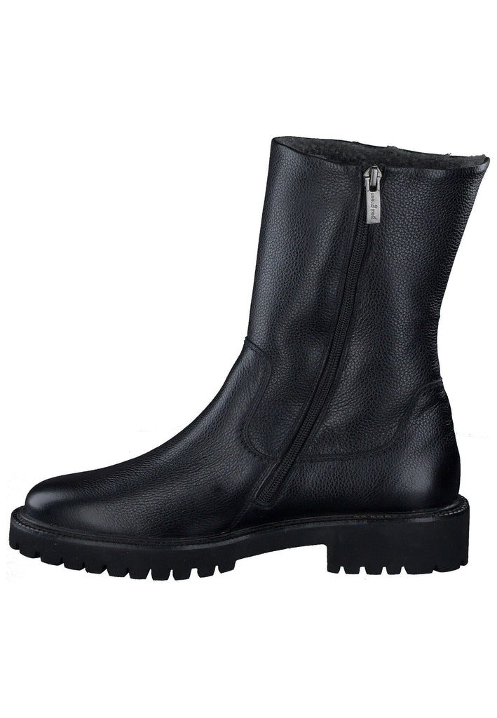 Stiefeletten Paul Green Stiefelette Glattleder Schwarz Warmfutter