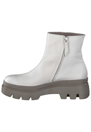 Stiefeletten Paul Green Stiefelette Glattleder Weiß