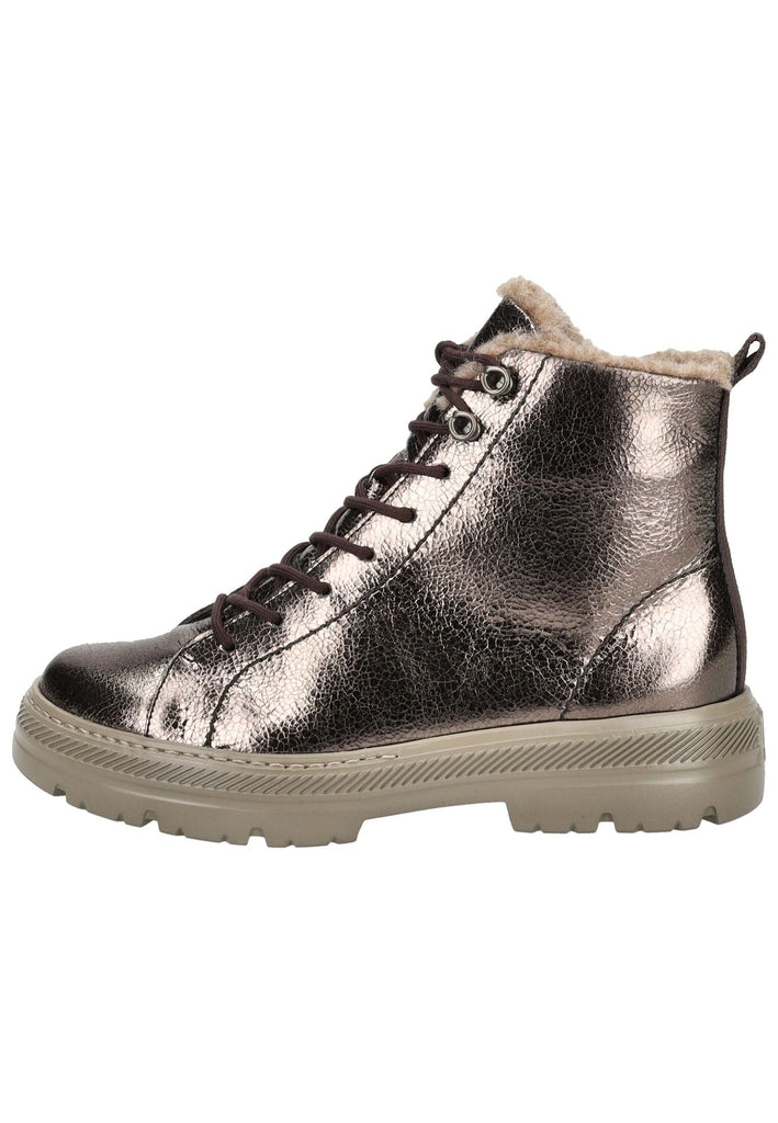 Stiefeletten Paul Green Stiefelette Leder Erde Warmfutter