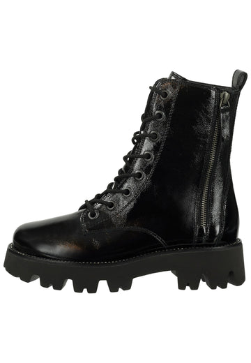 Stiefeletten Paul Green Stiefelette Leder Schwarz Lack