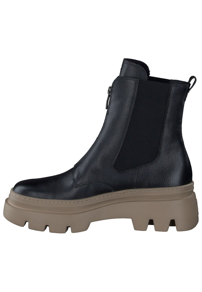 Stiefeletten Paul Green Stiefelette Leder/Textil Schwarz/Braun