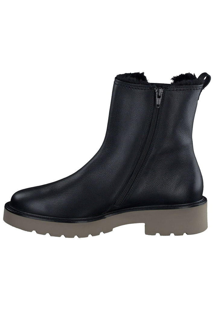 Stiefeletten Paul Green Stiefelette Leder/Textil Schwarz Warmfutter