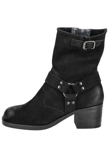 Stiefeletten Paul Green Stiefelette Nubukleder Schwarz