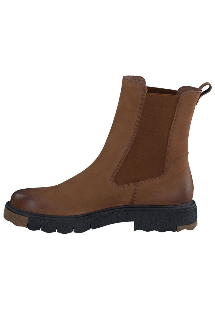 Stiefeletten Paul Green Stiefelette Nubukleder/Textil Toffee