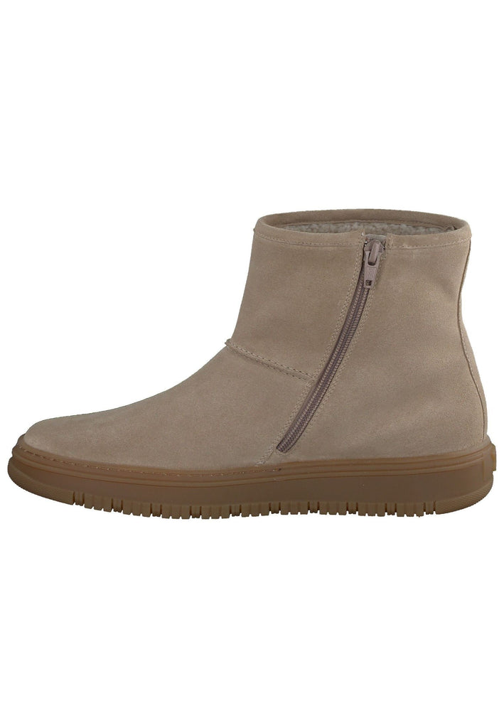 Stiefeletten Paul Green Stiefelette Veloursleder Beige Warmfutter
