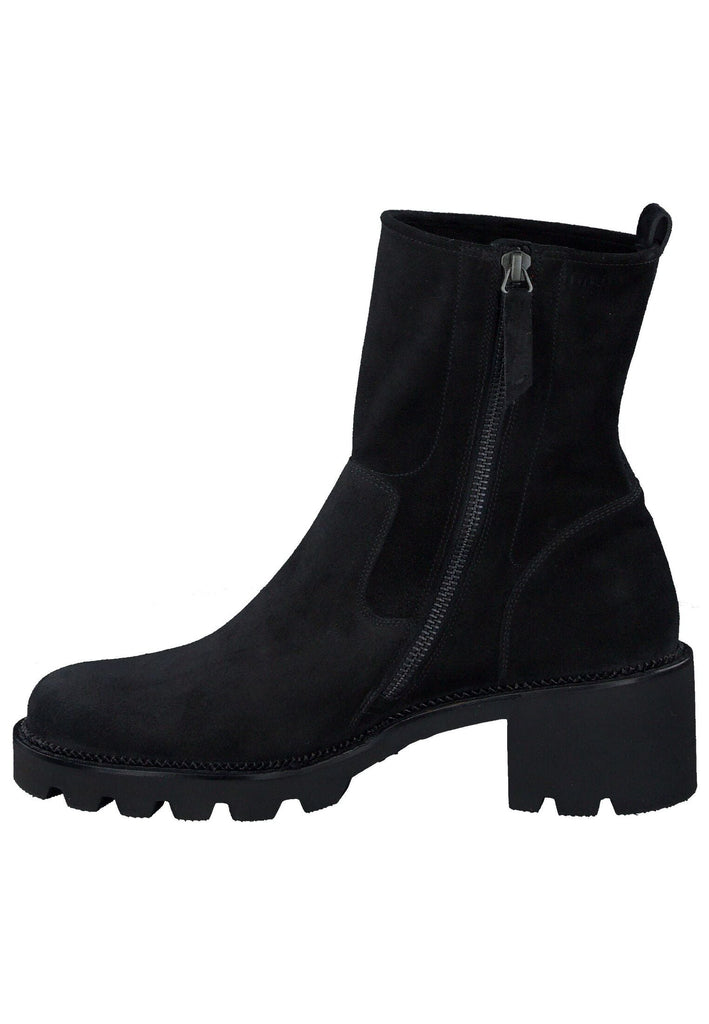 Stiefeletten Paul Green Stiefelette Veloursleder Schwarz