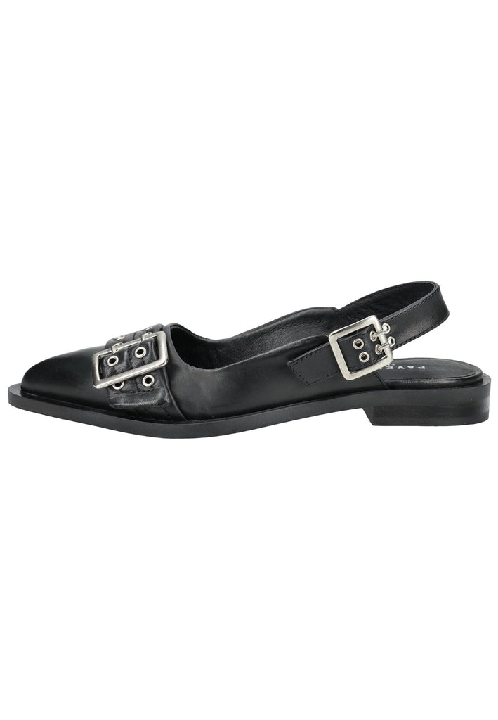 Pavement Ballerinas Leder Schwarz