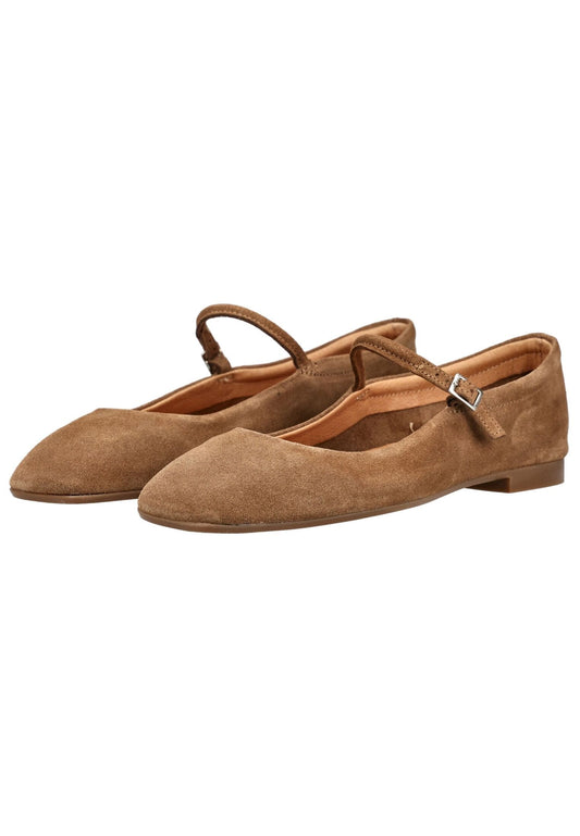Pavement Ballerinas Leder Taupe