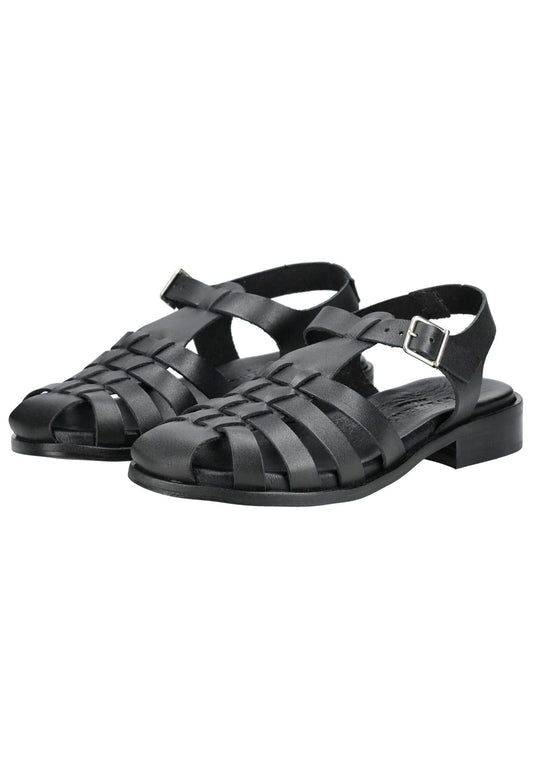 Pavement Sandalen Leder Schwarz