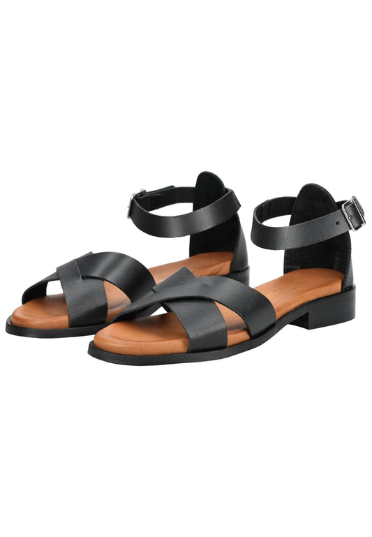 Pavement Sandalen Leder Schwarz/Braun