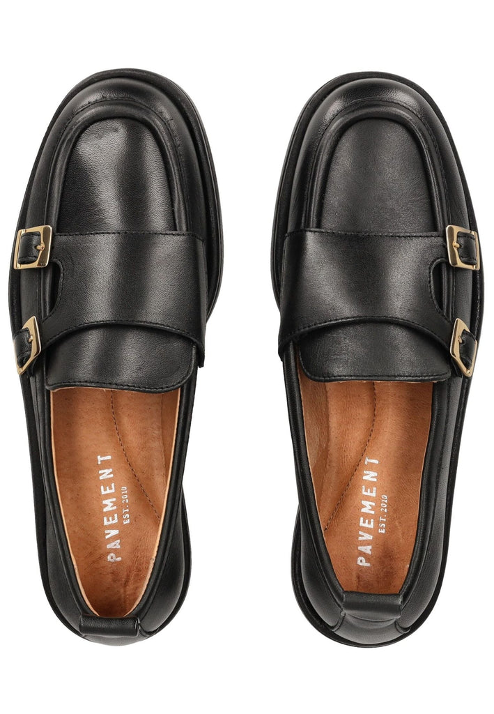 Pavement Slipper Leder Schwarz/Gold