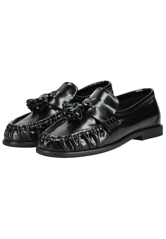 Pavement Slipper Leder Schwarz Lack