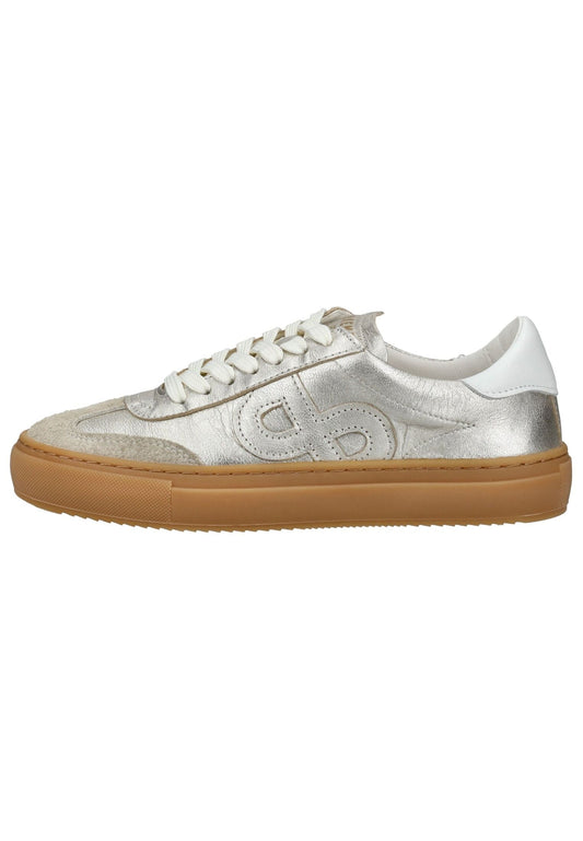 Pavement Sneaker Leder Silber/Beige