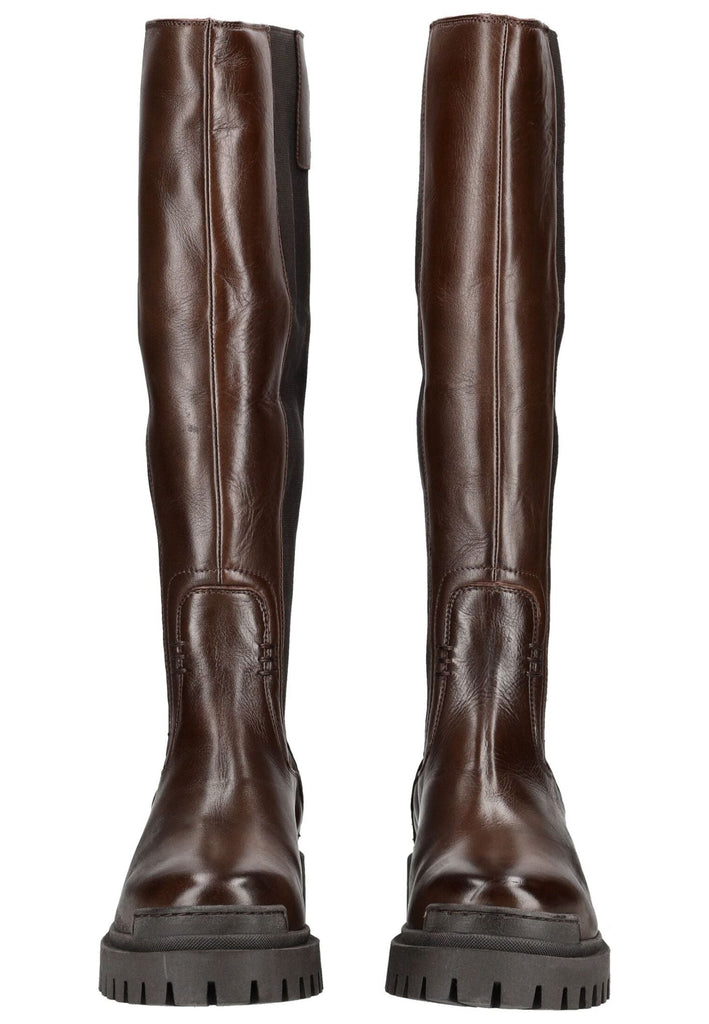 Pavement Stiefel Leder/Textil Braun/Schwarz