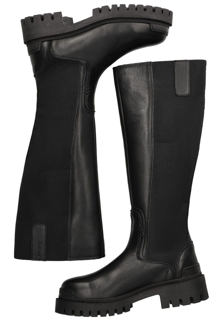 Pavement Stiefel Leder/Textil Schwarz