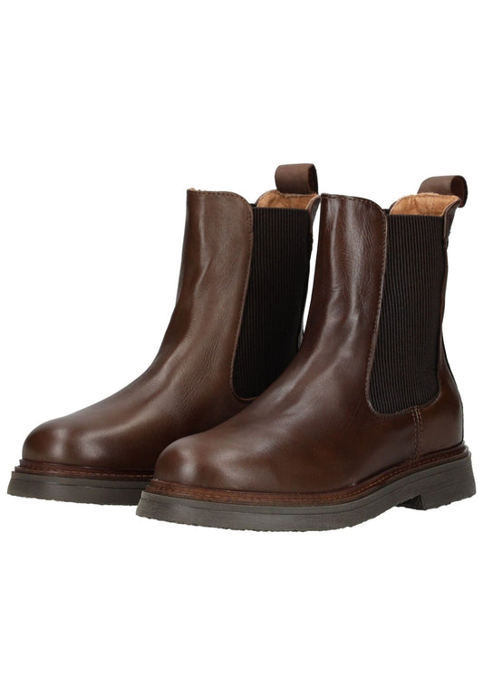 Pavement Stiefelette Leder/Textil Braun