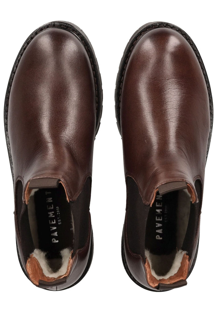 Pavement Stiefelette Leder/Textil Braun Warmfutter