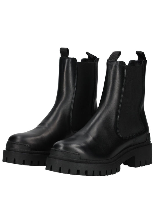 Pavement Stiefelette Leder/Textil Schwarz