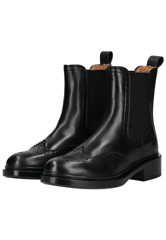 Pavement Stiefelette Leder/Textil Schwarz