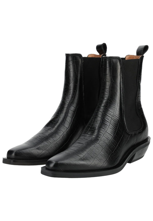 Pavement Stiefelette Leder/Textil Schwarz