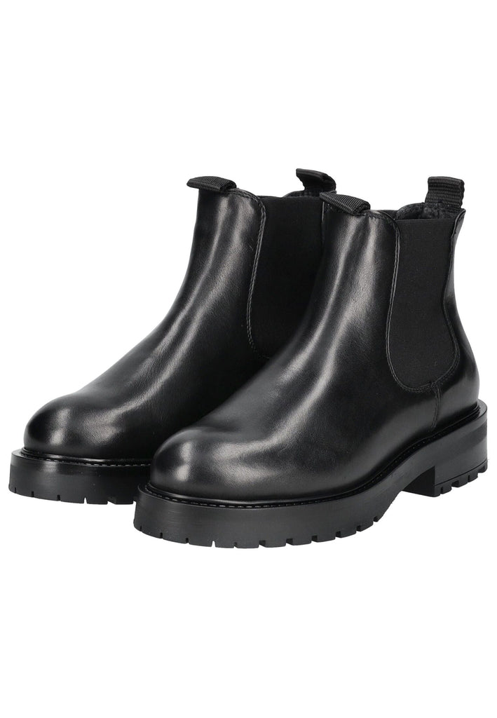 Pavement Stiefelette Leder/Textil Schwarz Warmfutter