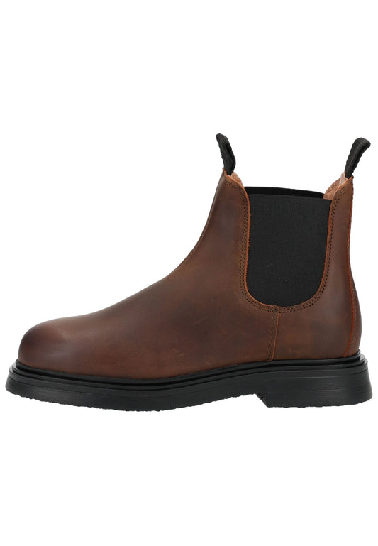 Pavement Stiefelette Leder/Textil Tan
