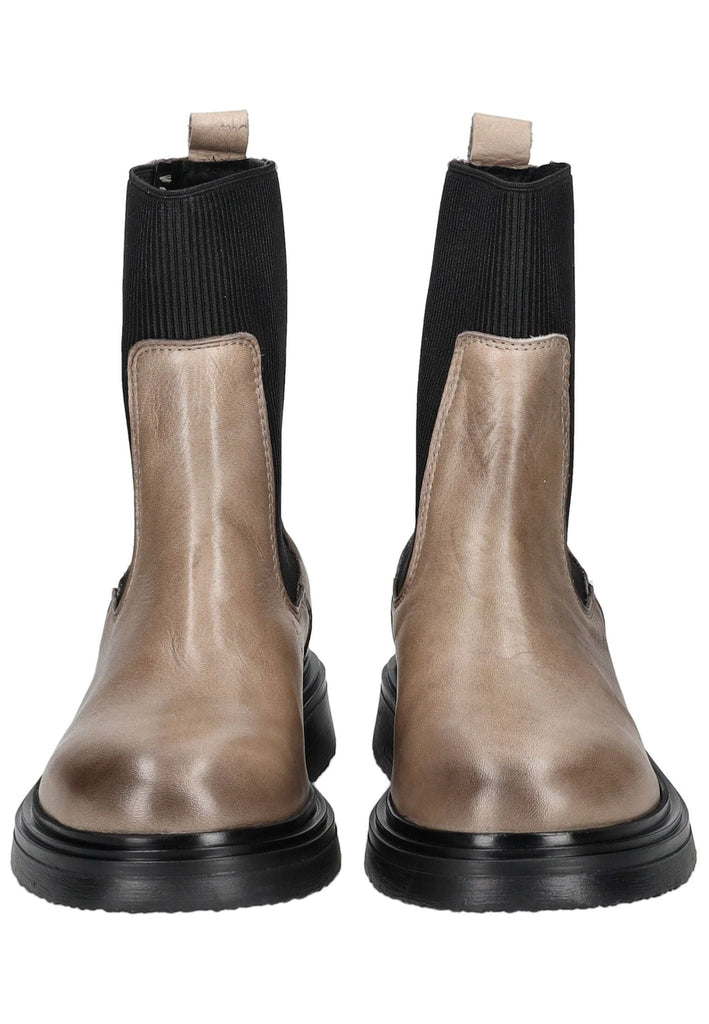 Pavement Stiefelette Leder/Textil Taupe